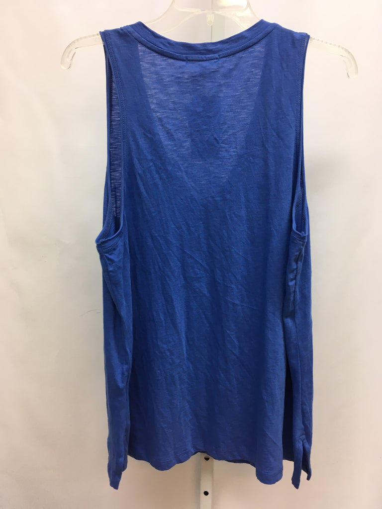 Sundry Size XL Blue Sleeveless Top