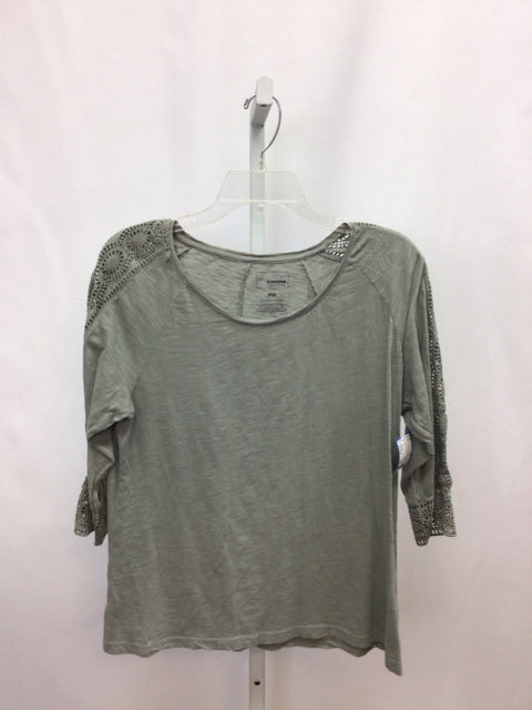 Sonoma Size PM Olive 3/4 Sleeve Top