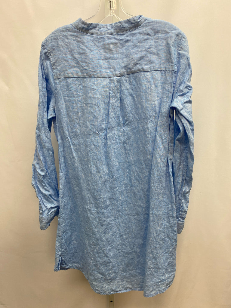 HIHO Size Medium Blue Heather Long Sleeve Dress