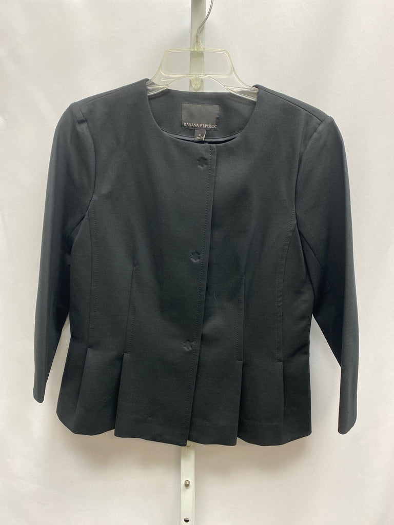 Size 8 Banana Rep. Factory Black Jacket/Outerwear