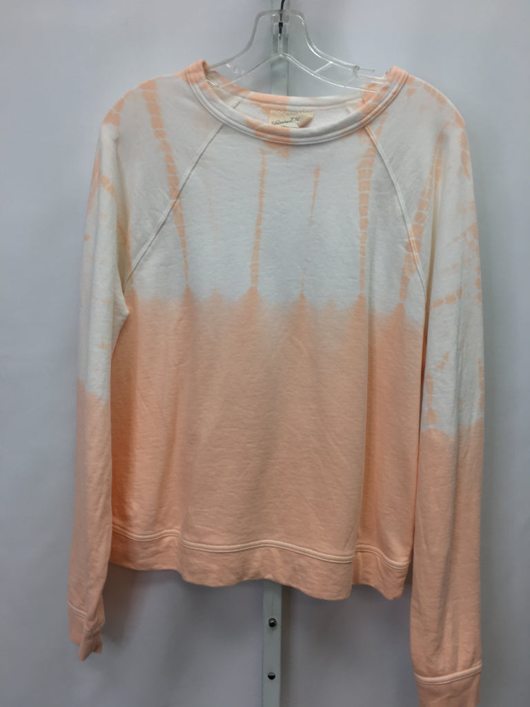 Universal Thread Size M White/Peach Sweatshirt