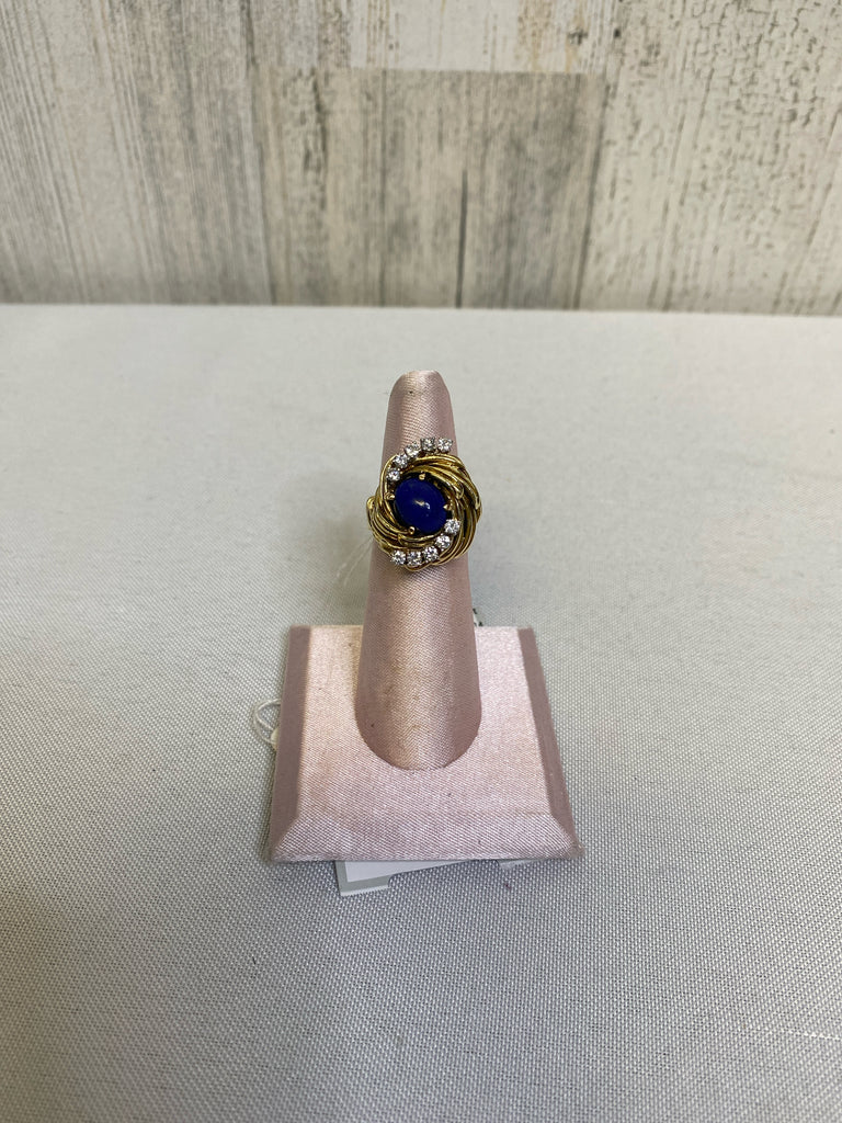 Blue/gold 18kt gold