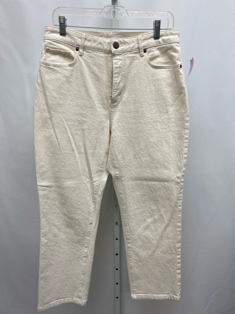 LOFT Size 28 (6) Cream Jeans