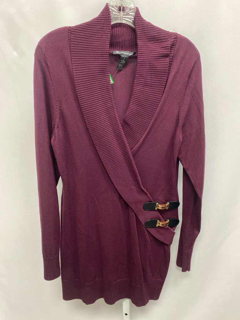 Inc Size Large Burgundy Long Sleeve Tunic