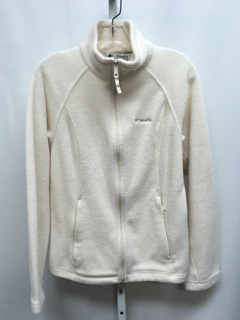 Columbia Size Medium Cream Jacket/Outerwear