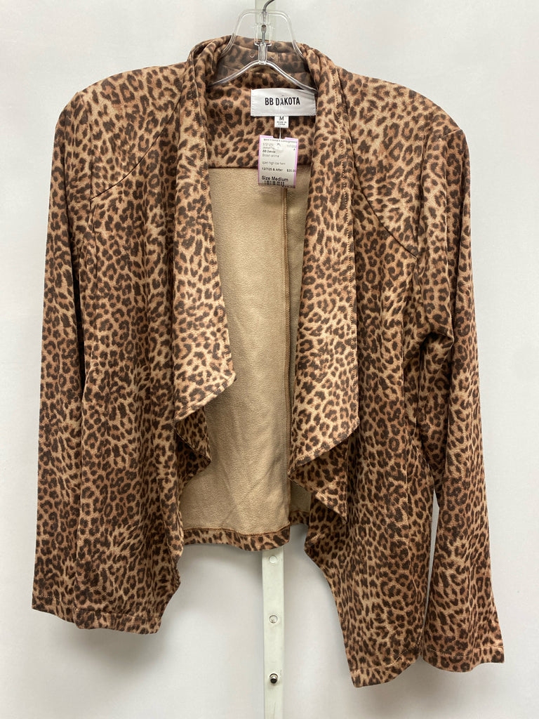 BB Dakota Size Medium Brown animal Jacket/Top
