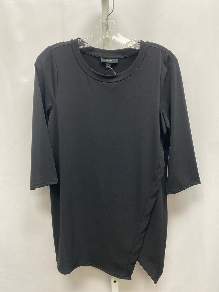 Alfani Size Medium Black 3/4 Sleeve Top
