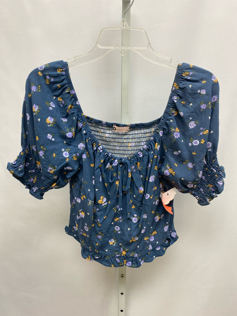 SO Blue Floral Junior Top