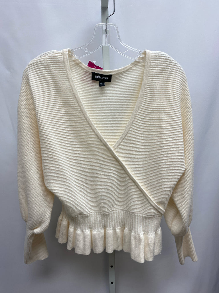 Express Size Medium Cream Sweater