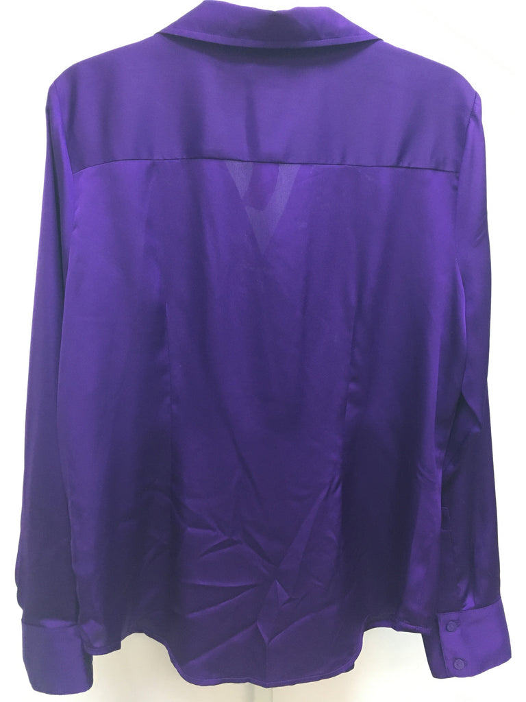 Worthington Size Large Purple Long Sleeve Top