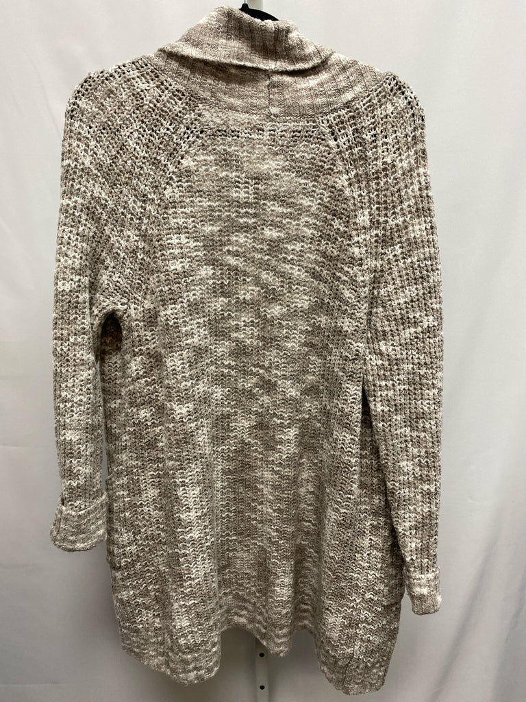 Sonoma Size Large Brown/White Cardigan