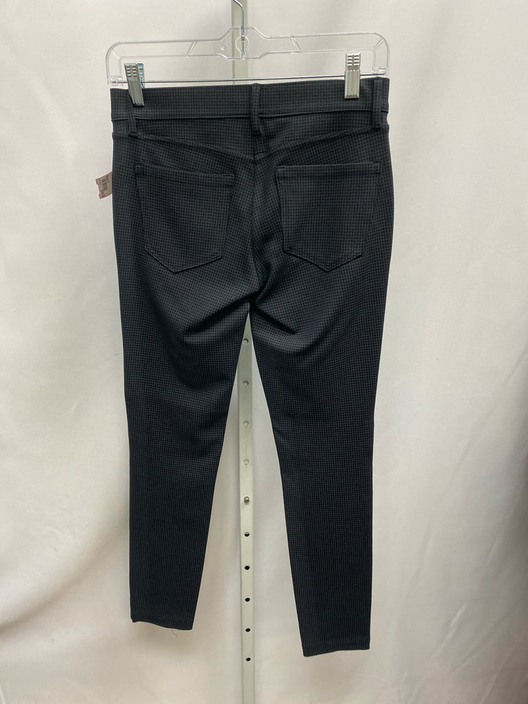 LOFT Size 0 Black Checked Pants