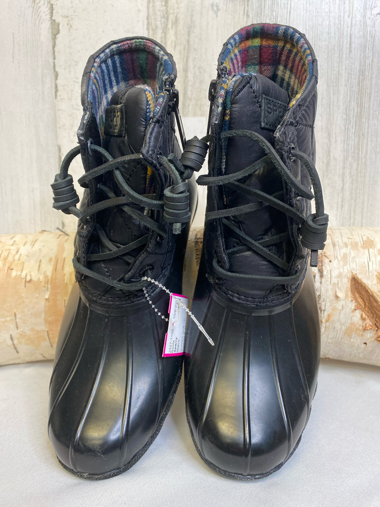 Sperry Size 6 Black Boots