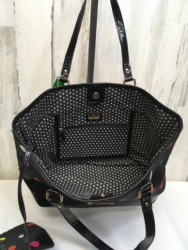 LuLu Guinness Black Tote