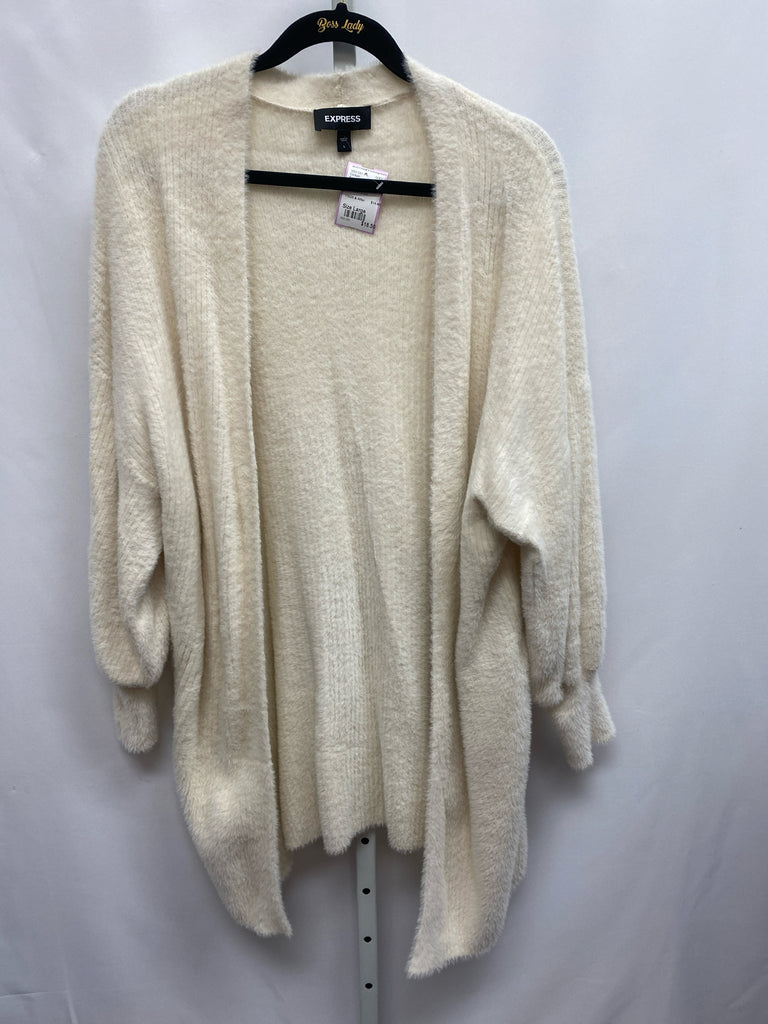 Express Size Large Cream Cardigan