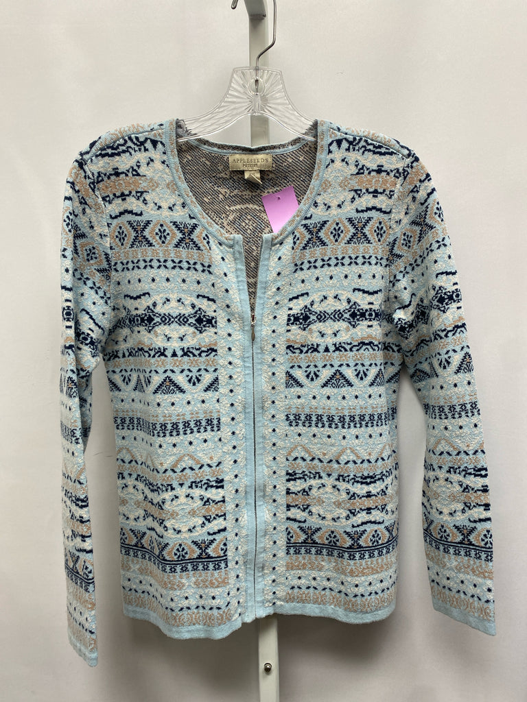 Appleseed's Size SP Lt blue print Cardigan