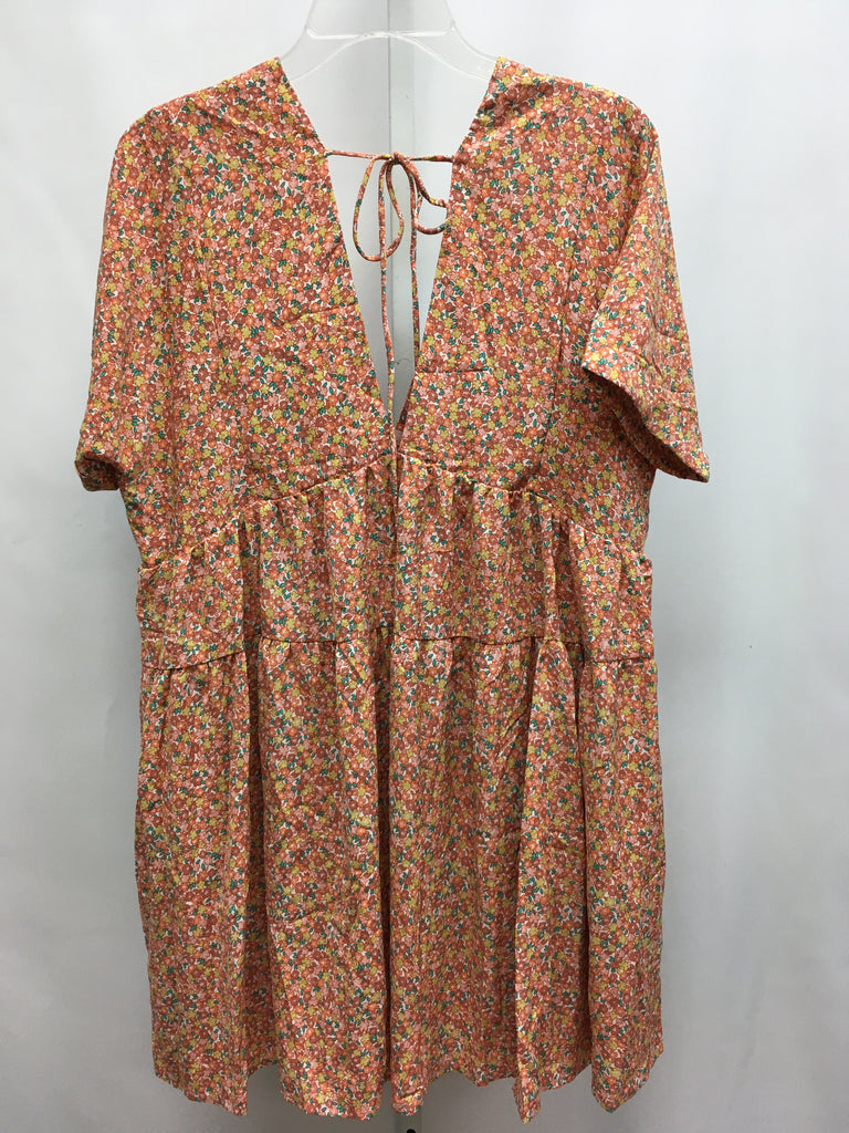 Size M/L Floral Short Sleeve Dress