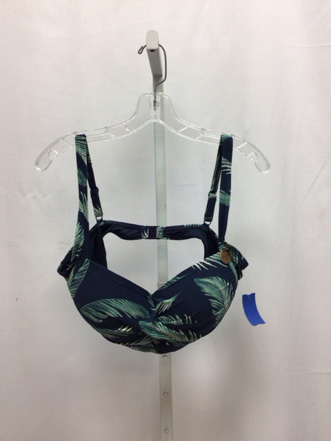Size 12 Blue/green Swimsuit Top Only