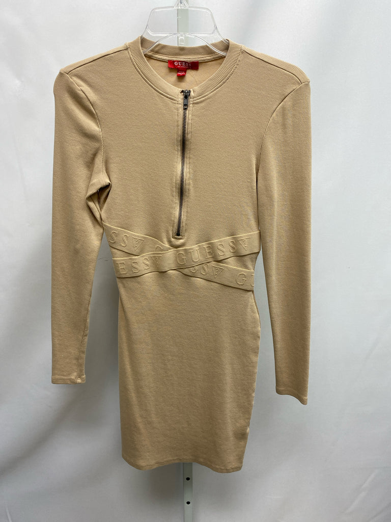 Size Small Guess Beige Long Sleeve Dress