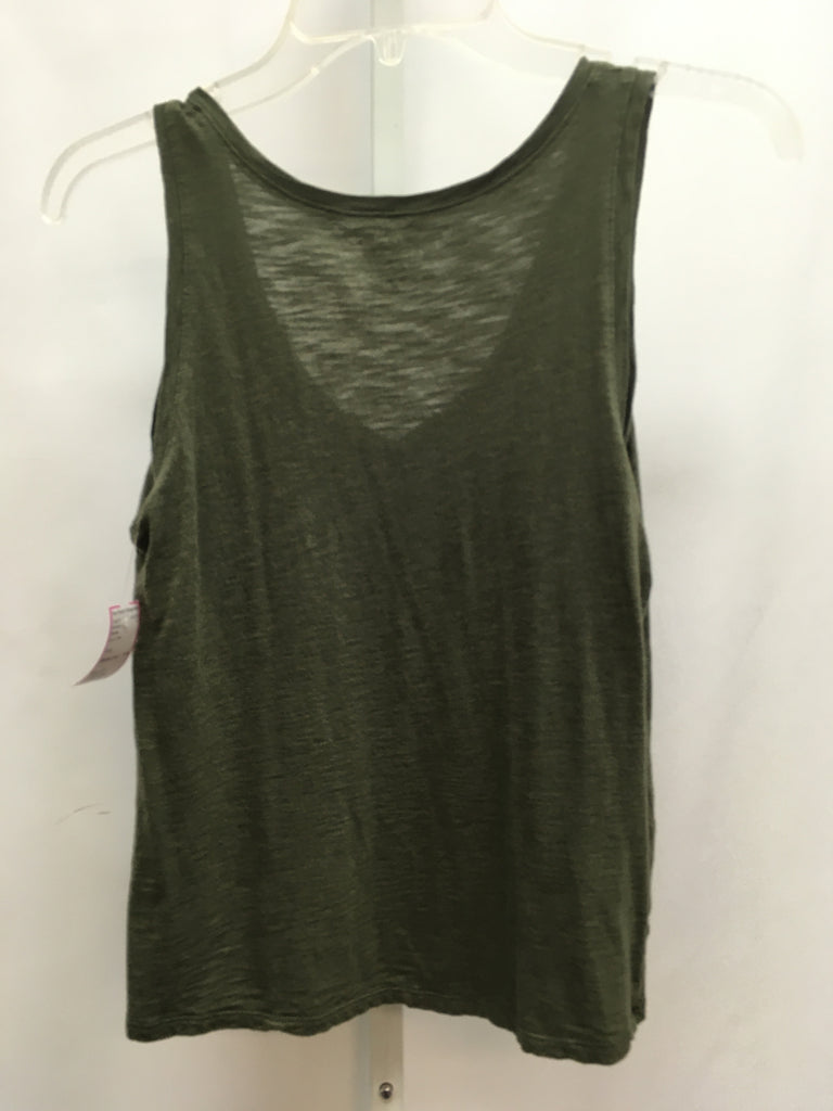 Express Size XS Army Green Sleeveless Top