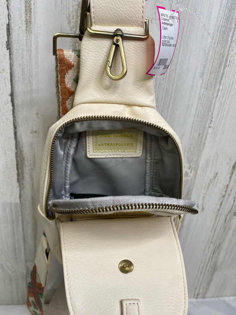 Anthropologie Cream Crossbody