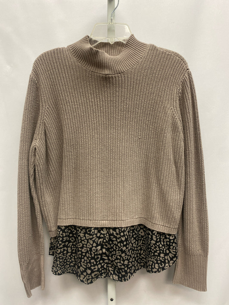 Apt 9 Size XL Taupe Long Sleeve Sweater