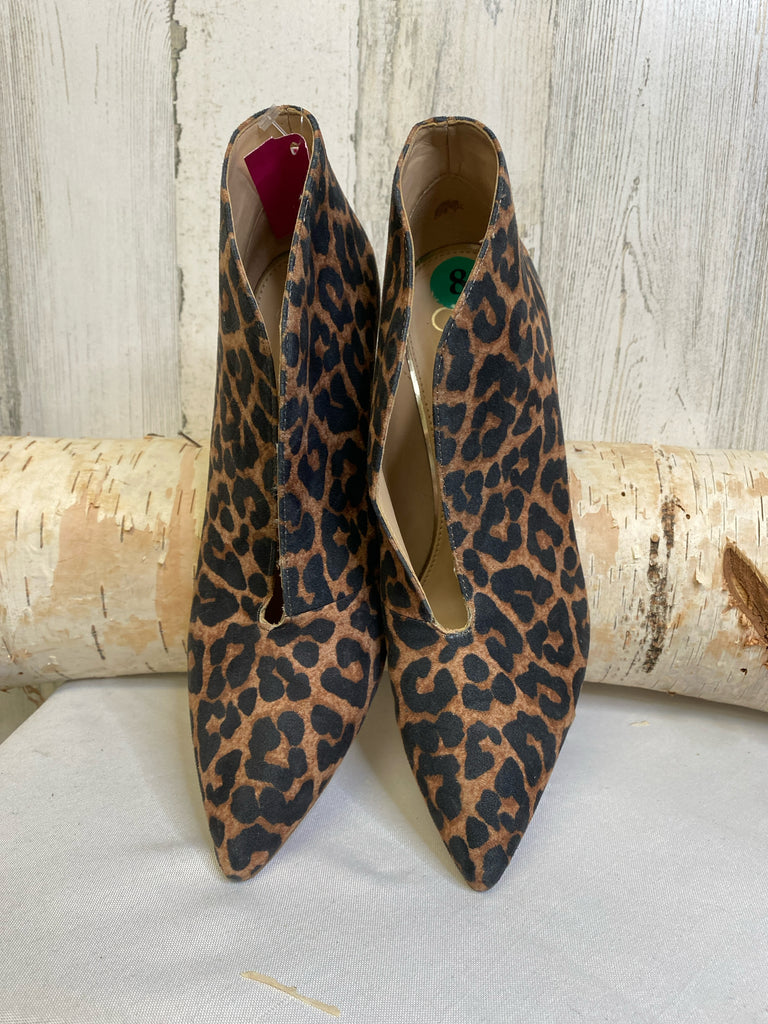 Jessica Simpson Size 8 Animal Print Booties