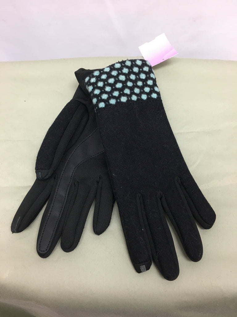 Black/blue Gloves