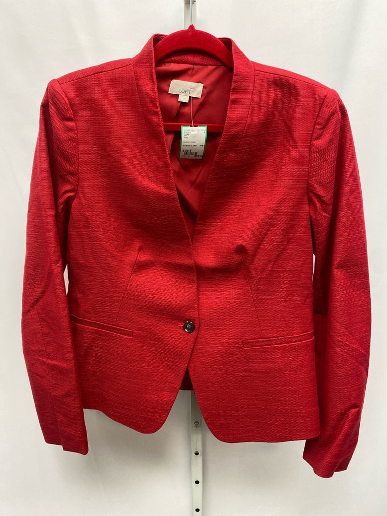 LOFT Size 6 Red Blazer
