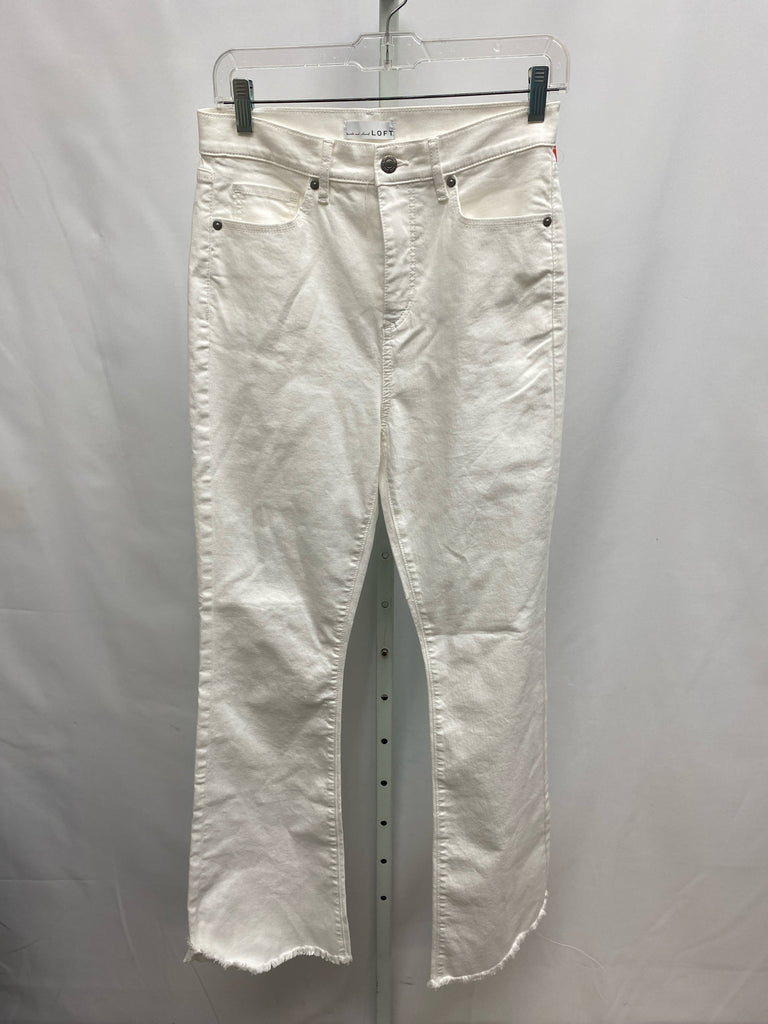 LOFT Size 27 (4) White Jeans