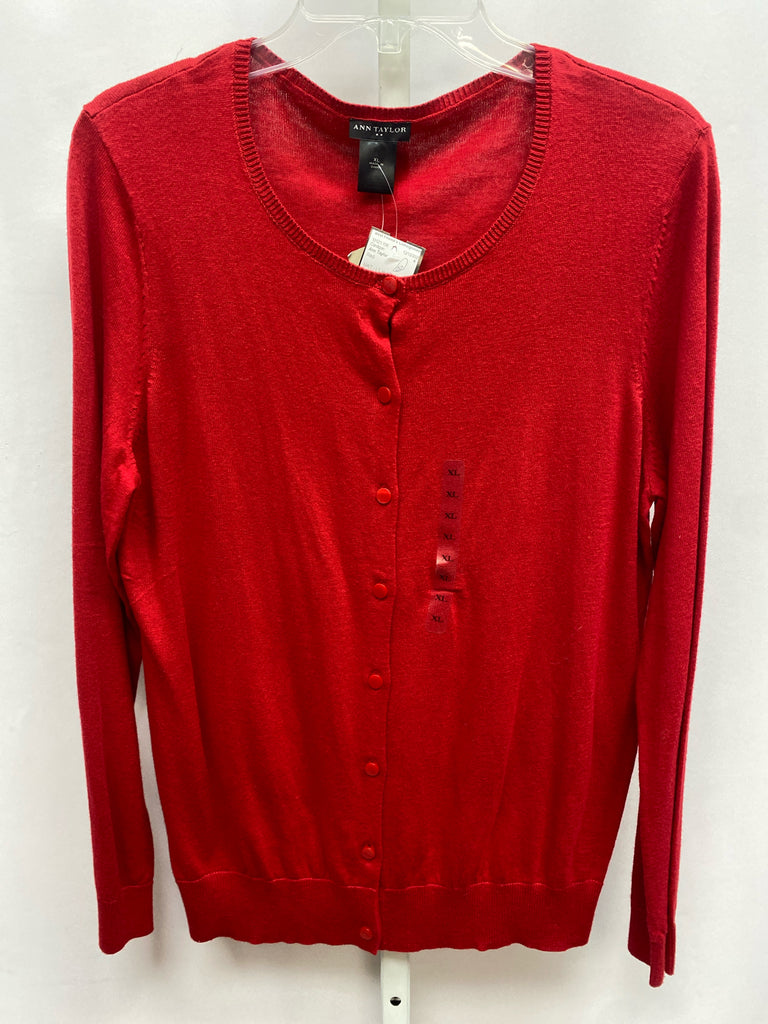 Ann Taylor Size XL Red Cardigan