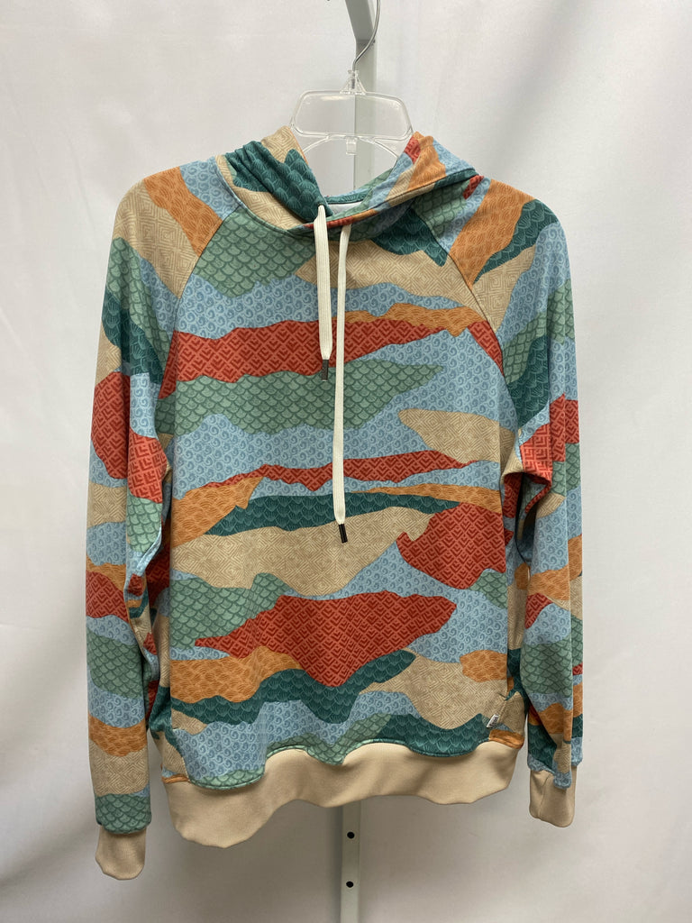 Size Small Blue Print Hoodie