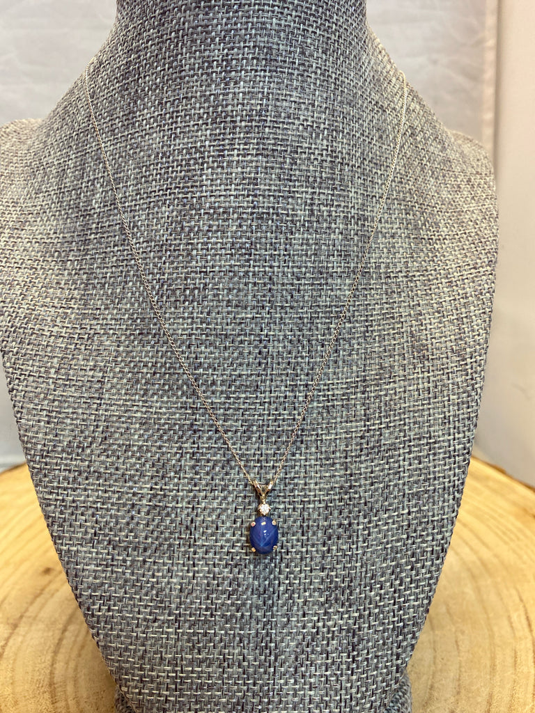 Silver 14kt gold necklace