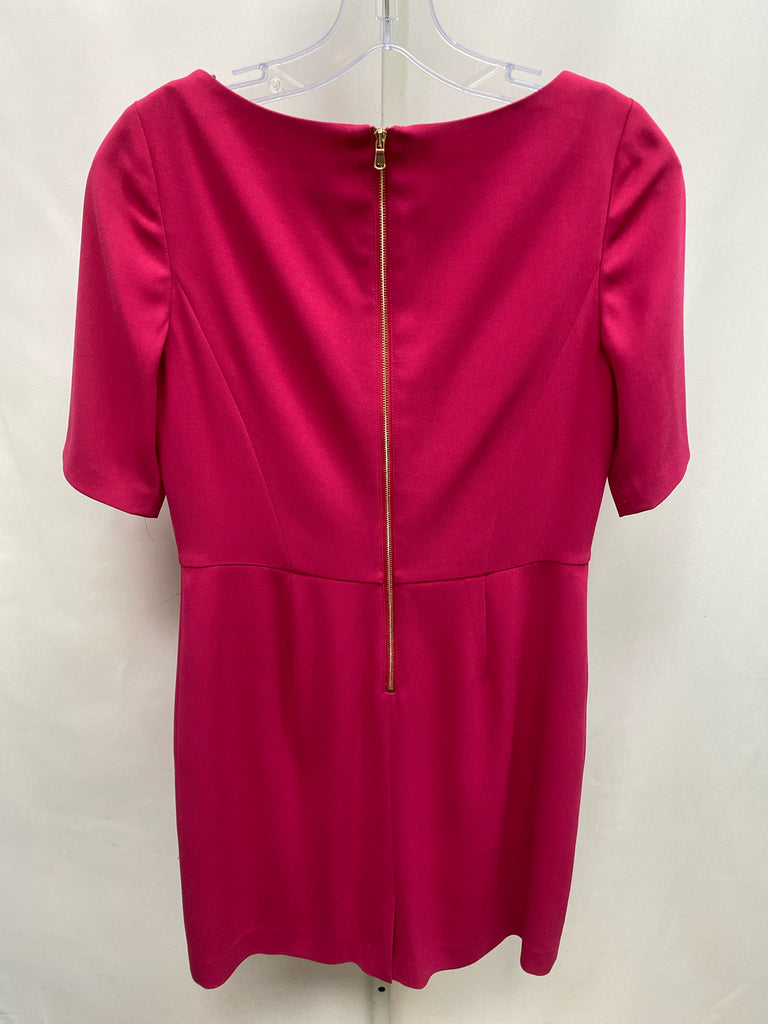 Size 4P Ann Taylor Hot Pink Short Sleeve Dress