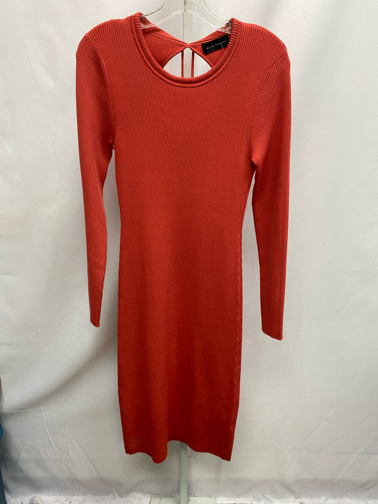 Size Large Elie Tahari Red Long Sleeve Dress