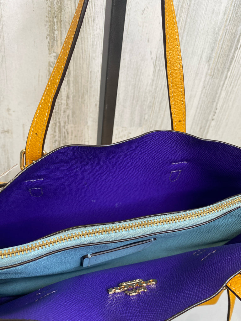 Coach Yellow Designer Handbag