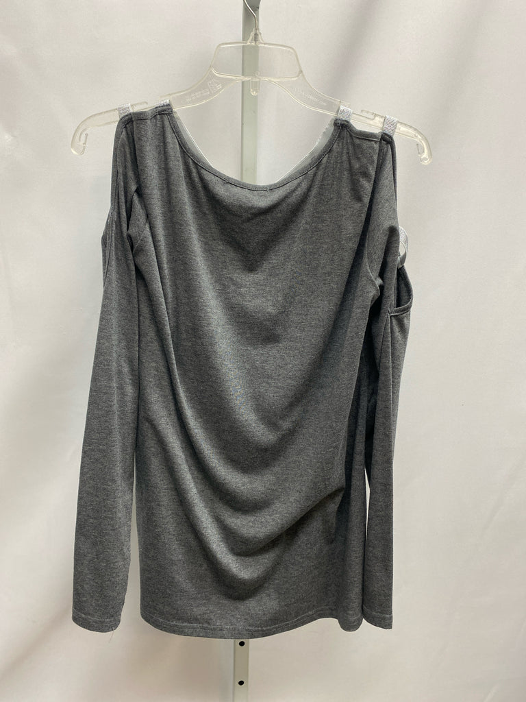 Size Large Gray Cold Shoulder