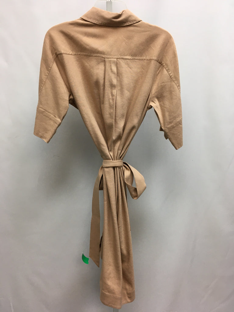 Size PM Soft Surroundings Tan 3/4 Sleeve Dress