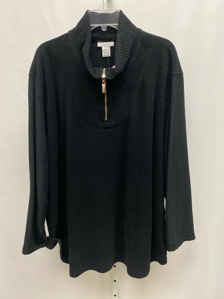 Avenue Size 30/32 Black Long Sleeve Top