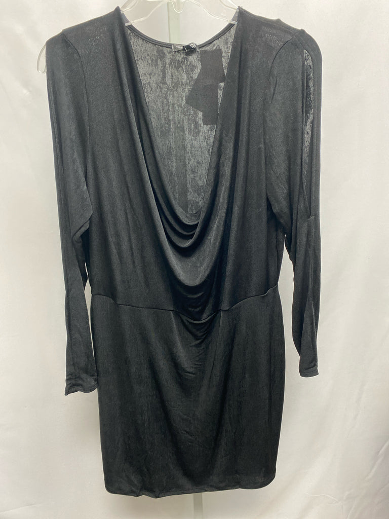 Size 2X Black Long Sleeve Dress