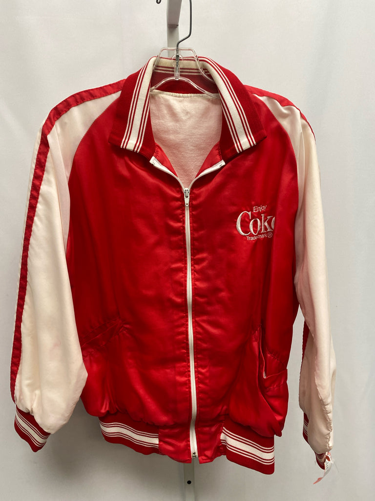 Coca-Cola Size Large Red/Cream Jacket/Outwear