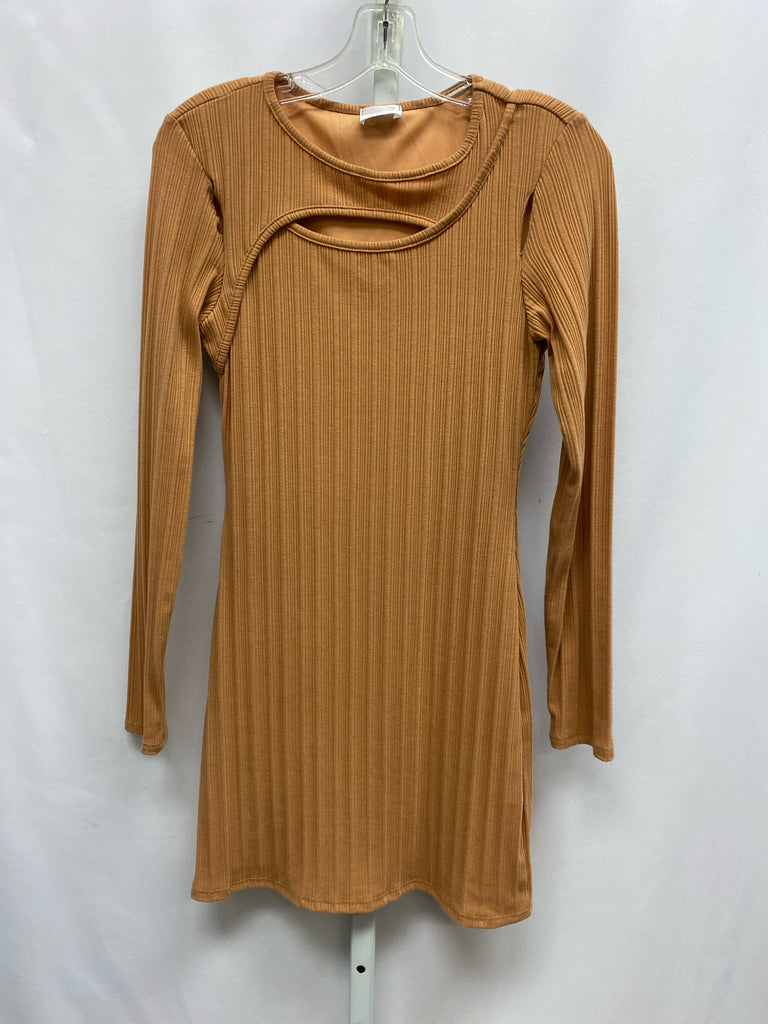 Size S LE LIS Golden Long Sleeve Dress