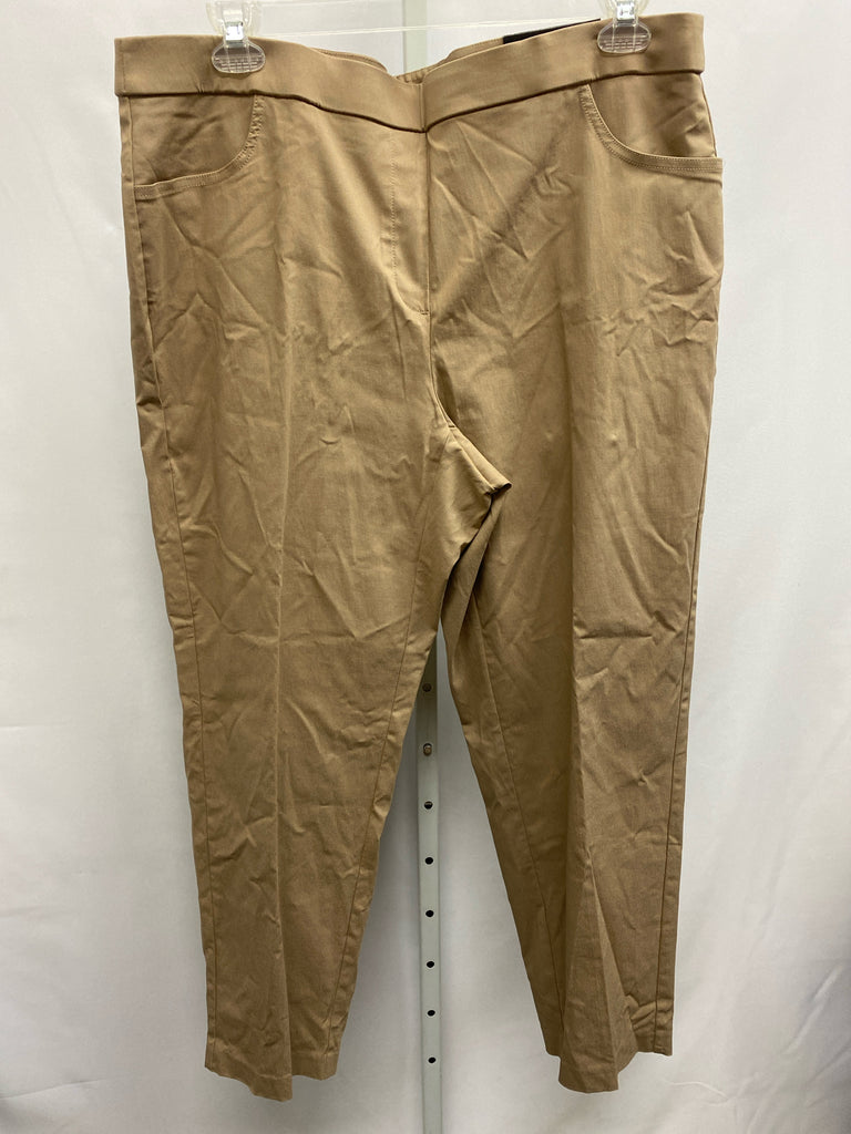 Alfred Dunner Size 18 Tan Pants