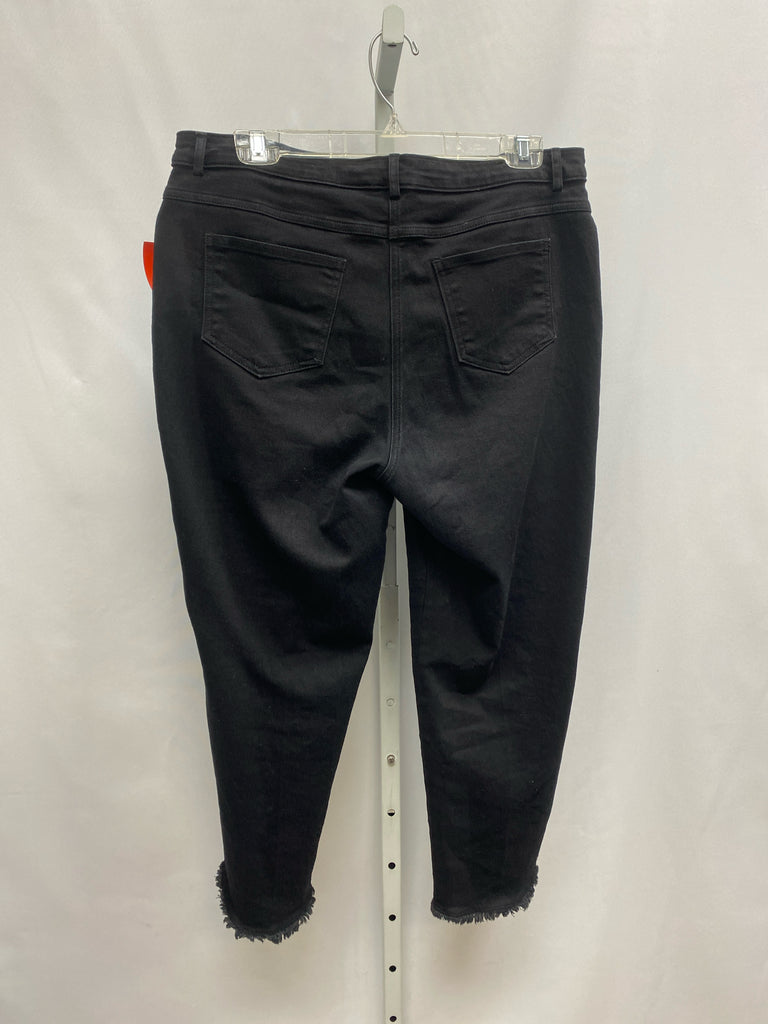 Ruby Rd. Size 10P Black Denim Crop/Capri