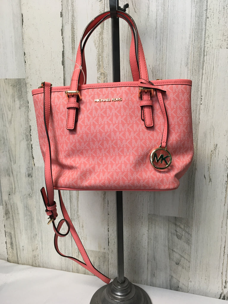 Michael Kors Pink Print Designer Handbag