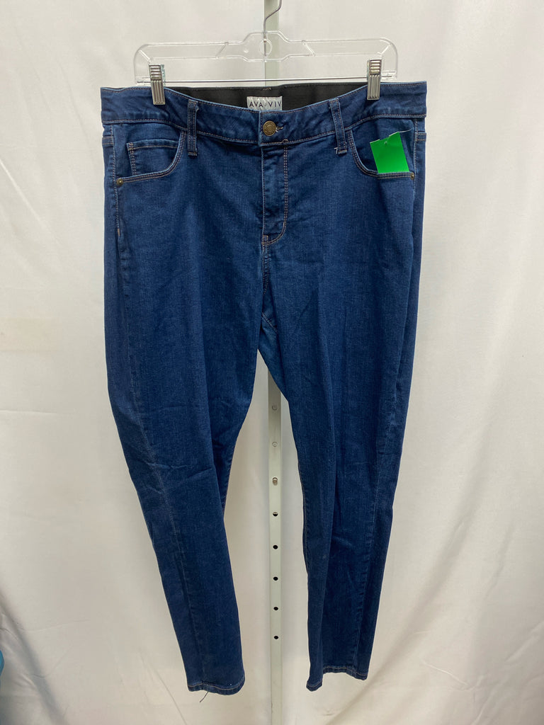 AVA & VIV Size 16W Denim Jeans