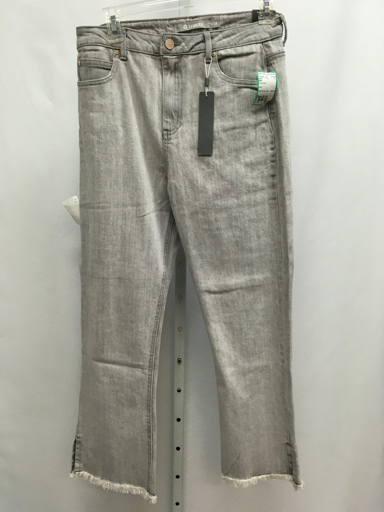 tractr Size 28 (6) Gray Denim Jeans