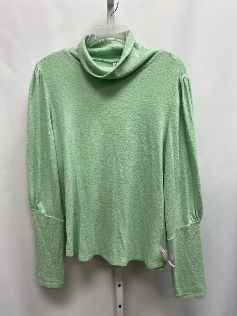 Anthropologie Size Large Green Long Sleeve Top