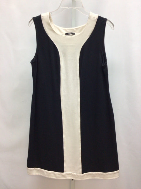 Size 12 Style & Co. Black/Cream Sleeveless Dress