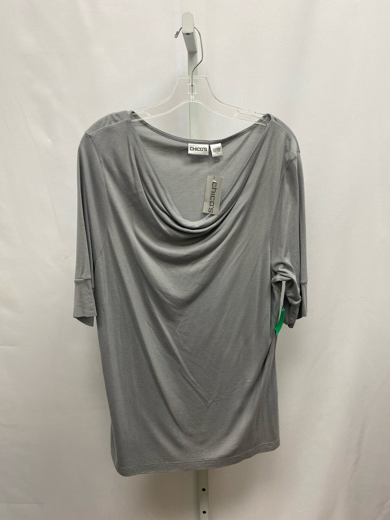 Chico's Size Chico's 3 (X-large) Gray Short Sleeve Top